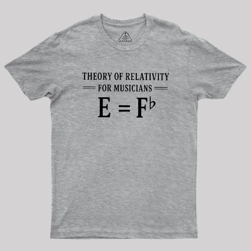 Theory Of Relativity For Musicians Geek T-Shirt - Image 4