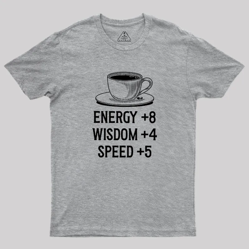 Coffe Stats Geek T-Shirt - Image 4