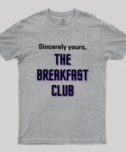 Alternative view of The Breakfast Club Sincerely Yours Geek T-Shirt