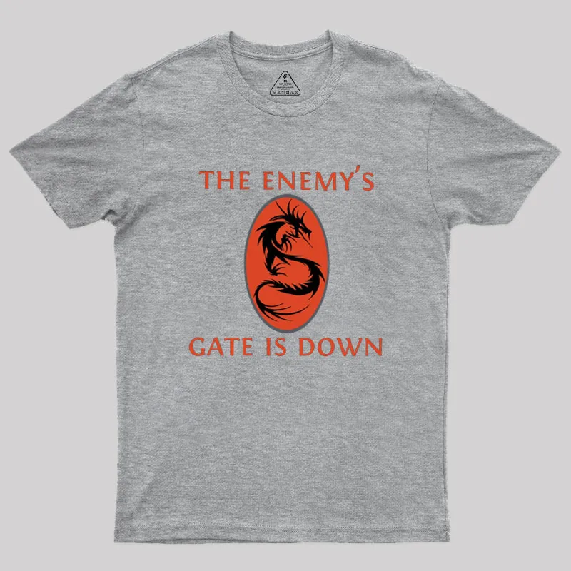The Enemy's Gate Is Down Geek T-Shirt - Image 3