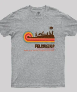 Alternative view of Fellowship of the Retro Tour Geek T-Shirt