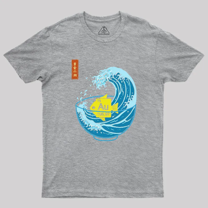 Golden Wave Geek T-Shirt - Image 4