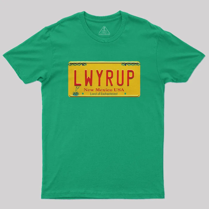 Better Call Saul LWYRUP Plate Nerd T-Shirt - Image 4