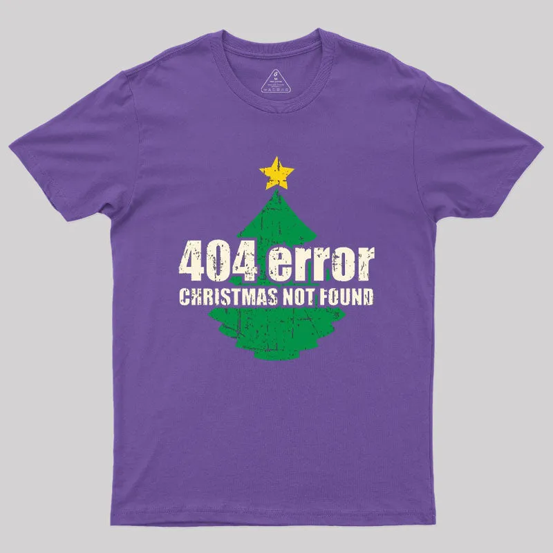 404 Error Christmas Not Found T-Shirt - Image 6