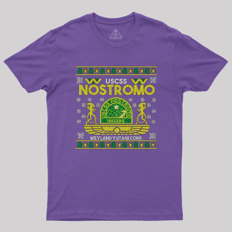 Nostromo Ugly Xmas Sweater T-Shirt - Image 5