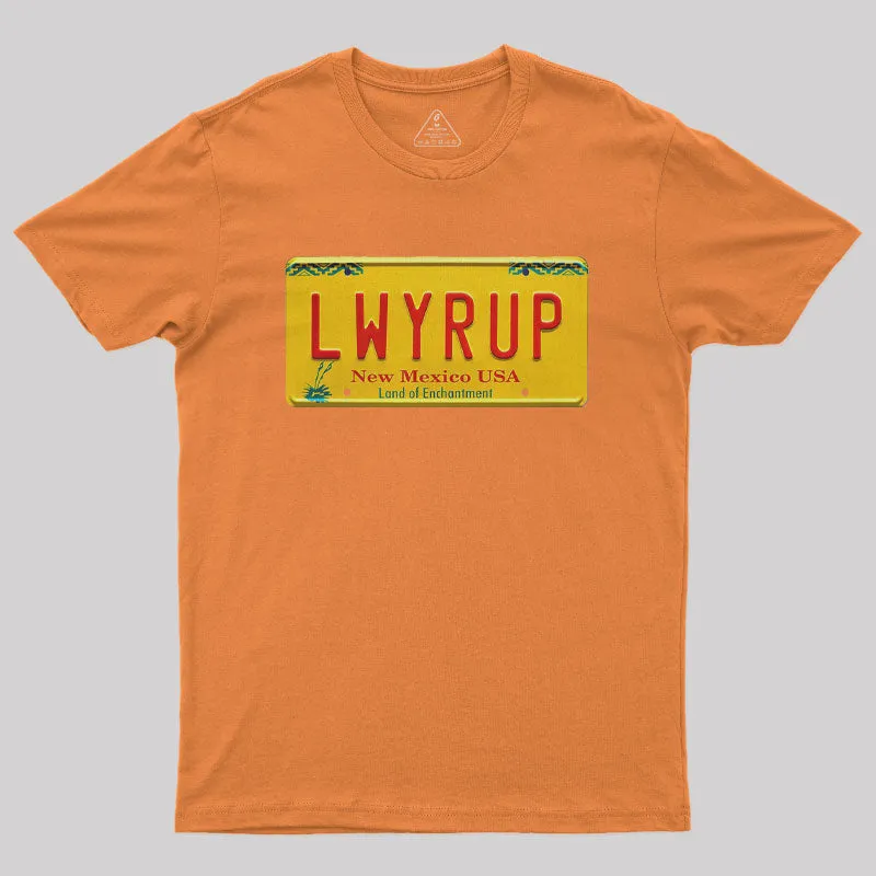 Better Call Saul LWYRUP Plate Nerd T-Shirt - Image 6