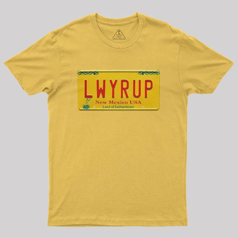 Better Call Saul LWYRUP Plate Nerd T-Shirt - Image 7