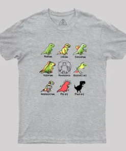 Dino Art Geek T-Shirt
