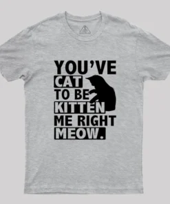 You've Cat To Be Kitten Me Right Meow Geek T-Shirt