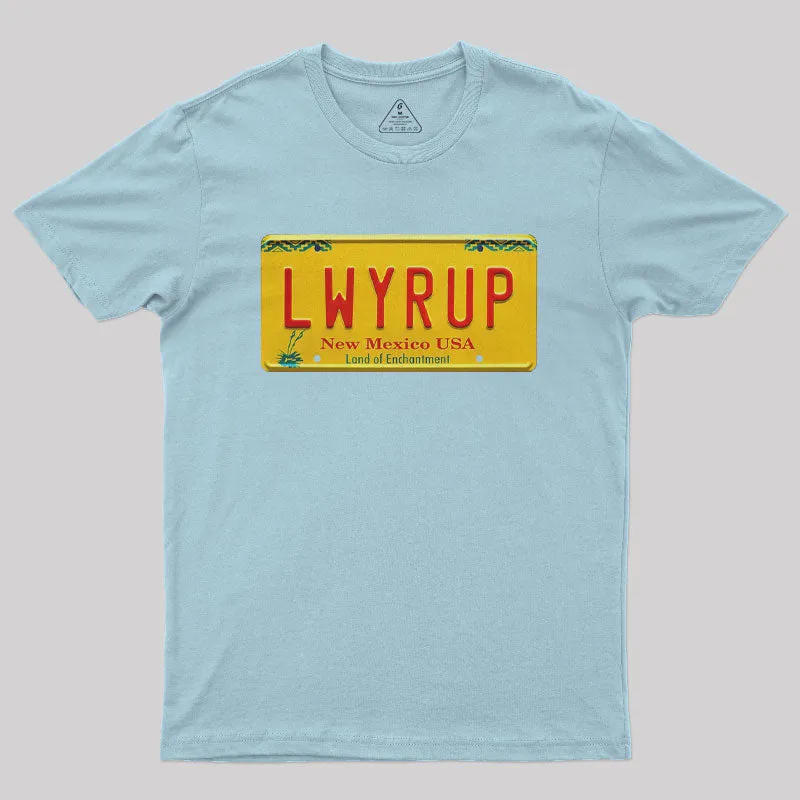 Better Call Saul LWYRUP Plate Nerd T-Shirt - Image 9