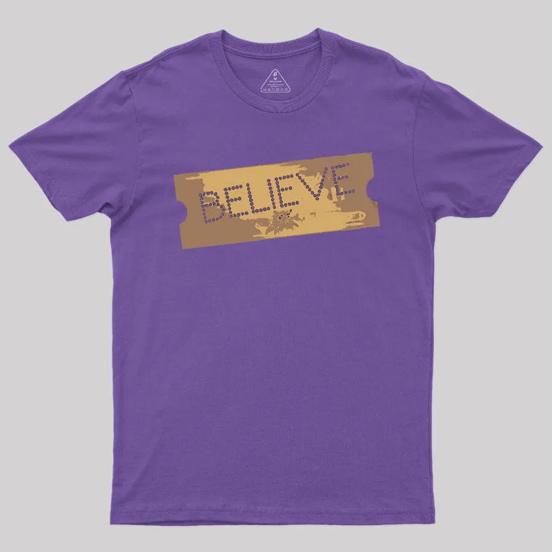 The Polar Express Believe Ticket T-Shirt - Image 5