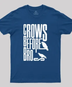 Alternative view of Crows Before Bros T-Shirt
