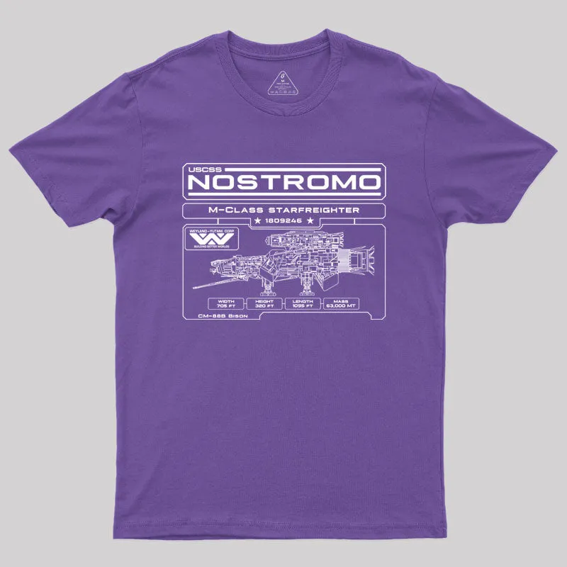 Nostromo Blueprint T-Shirt - Image 6