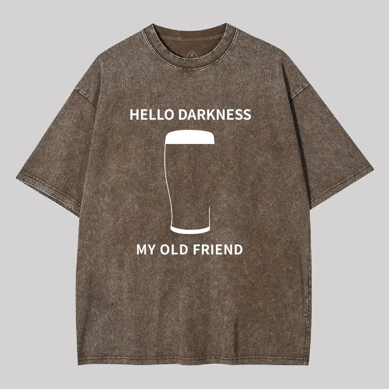 Hello Darkness My Old Friend Washed T-Shirt - Image 4