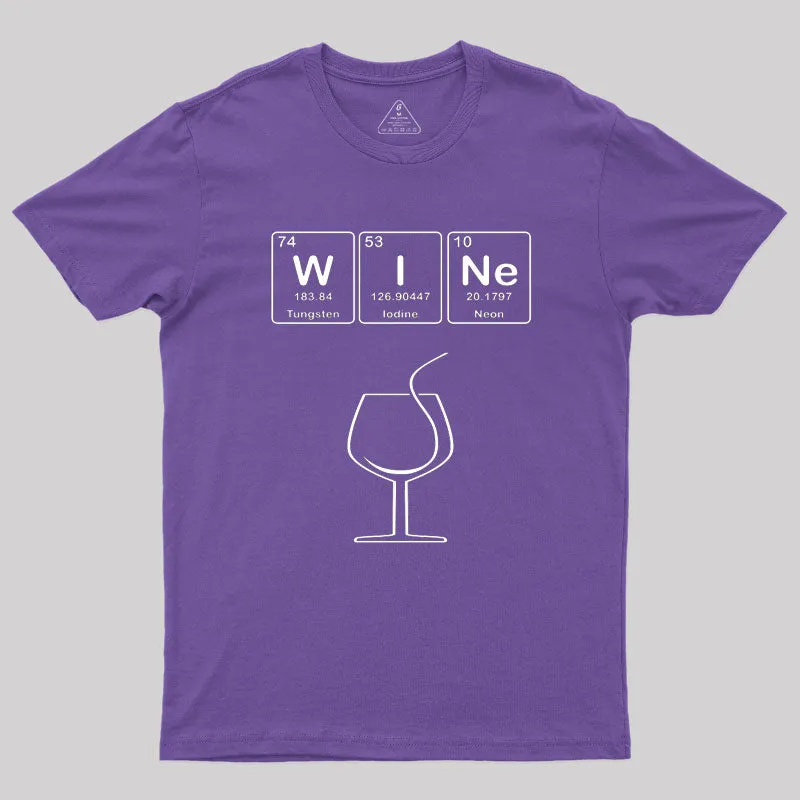 Wine with Elements Symbols T-Shirt - Image 6