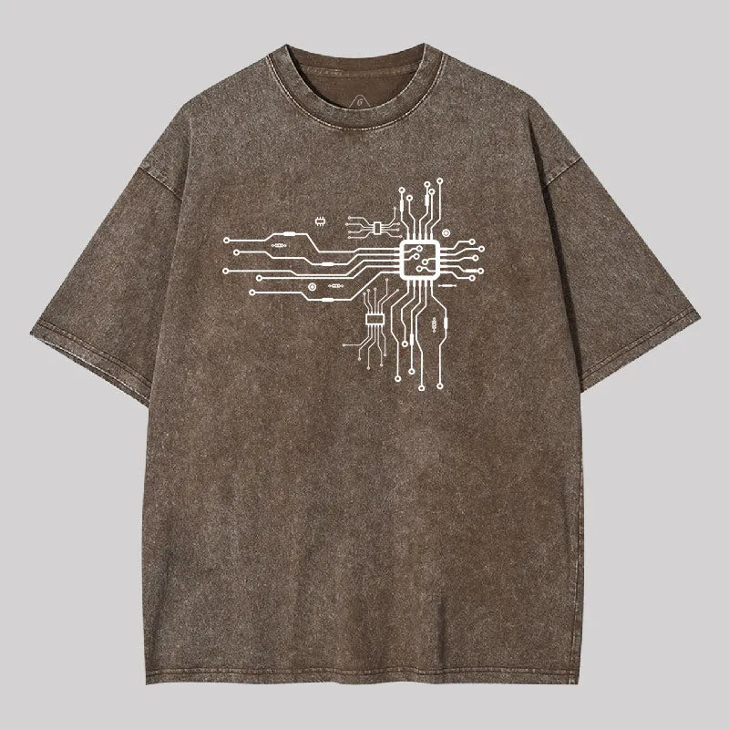 CPU Heart Washed T-shirt - Image 5