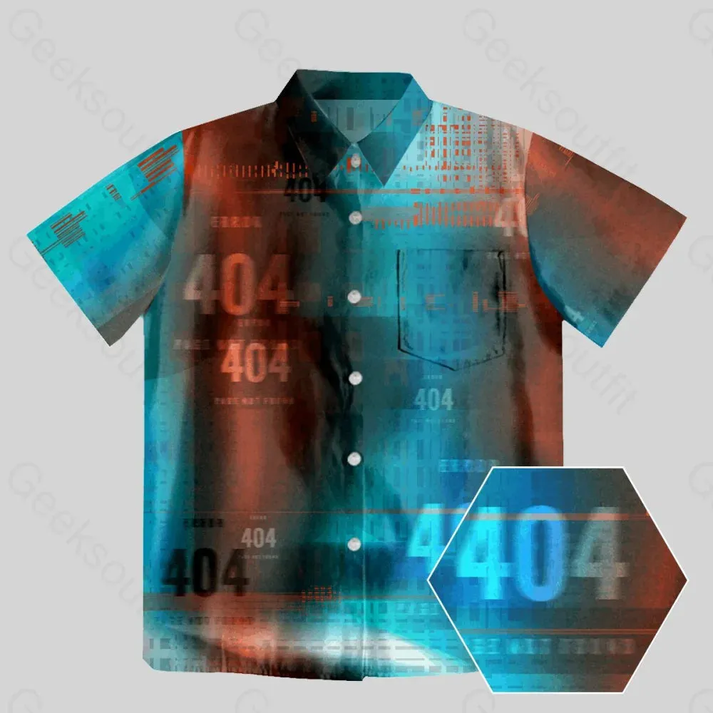 404 Error IT Button Up Pocket Shirt