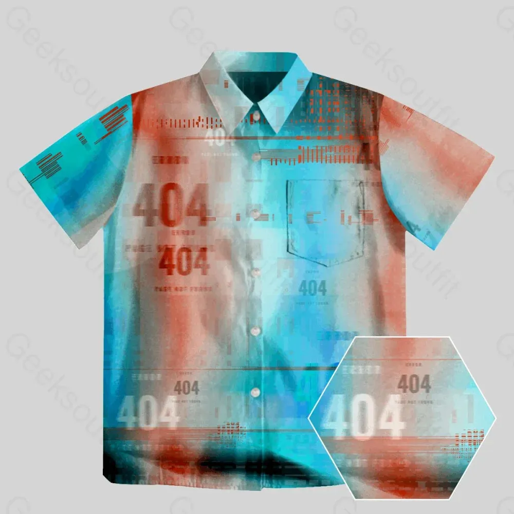 404 Error IT Button Up Pocket Shirt - Image 2