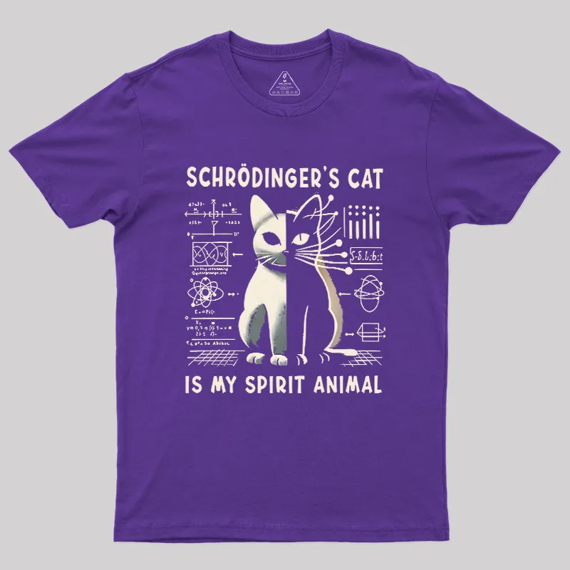 Schrodinger's Сat Science Nerd T-Shirt - Image 4