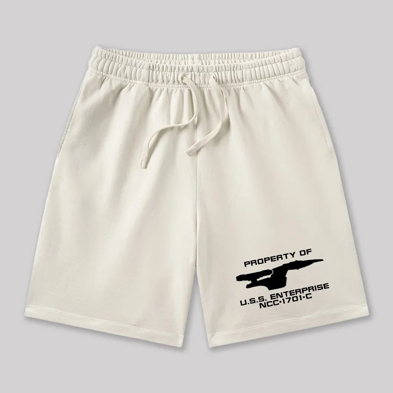 Scifi Spacecraft Geeky Washed Shorts - Image 4