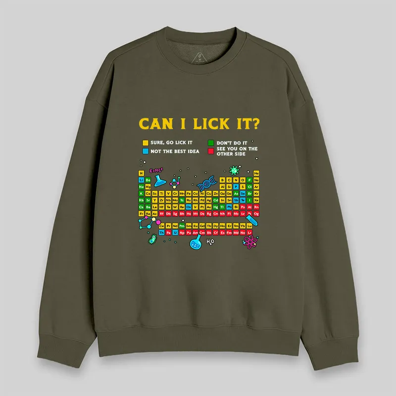 Can I Lick It Periodic Table Sweatshirt - Image 4