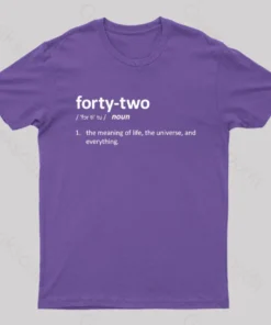Alternative view of 42 Definition Geek T-Shirt
