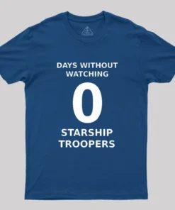 Alternative view of Scifi Space Troopers fans Geek T-Shirt