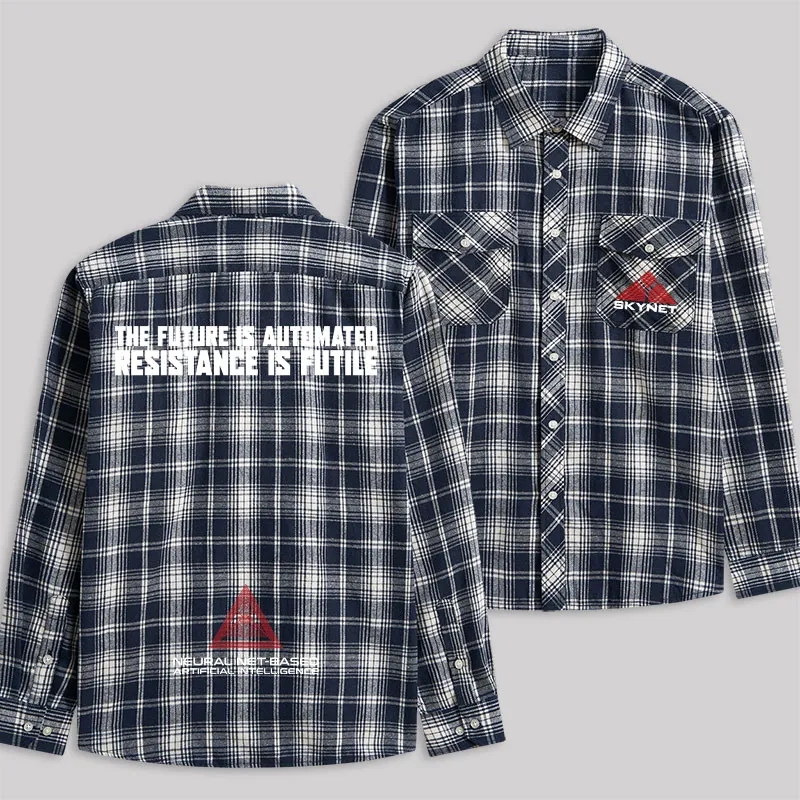 Skynet Plaid Flannel Shirt - Image 4