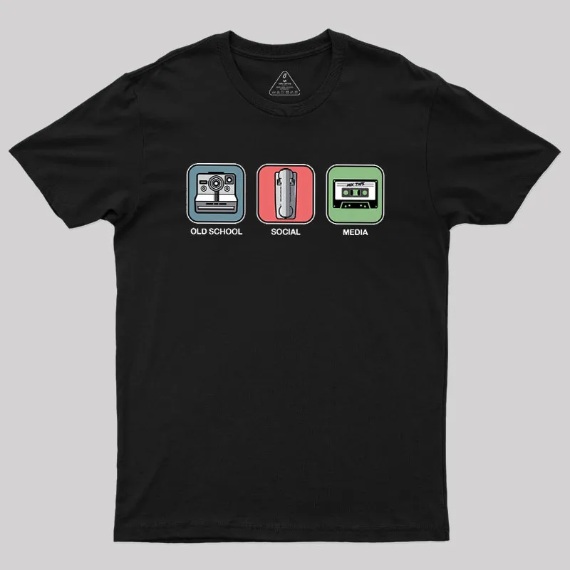 Old School Social Media Geek T-Shirt
