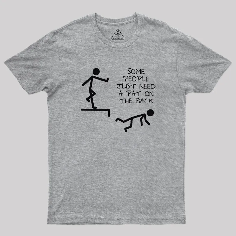 A Pat On The Back Geek T-Shirt - Image 4