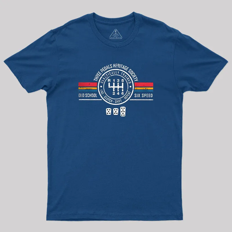 Three Pedals Heritage Society Geek T-Shirt - Image 2
