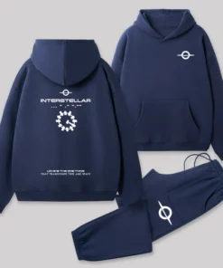 Alternative view of Interstellar Front and Back Printed Geek Fleece Hoodie Set