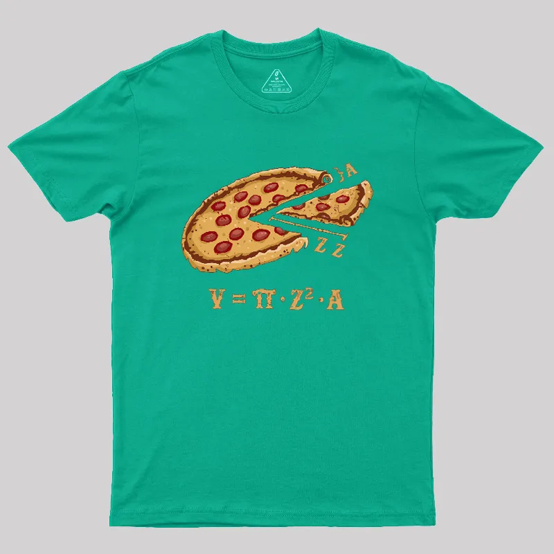 The Volume of Pizza Geek T-Shirt - Image 8