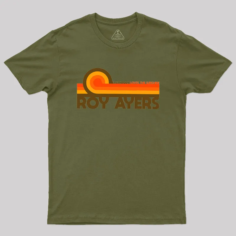 Roy Ayers Everybody Loves the Sunshine Geek T-Shirt - Image 3