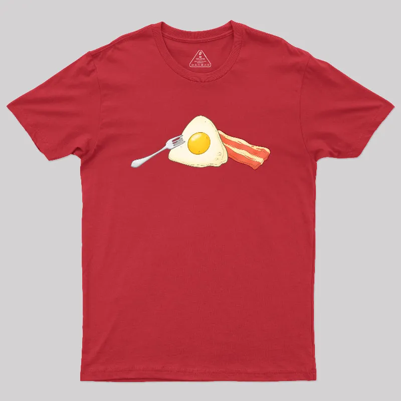Dark Side of Breakfast Geek T-Shirt - Image 5