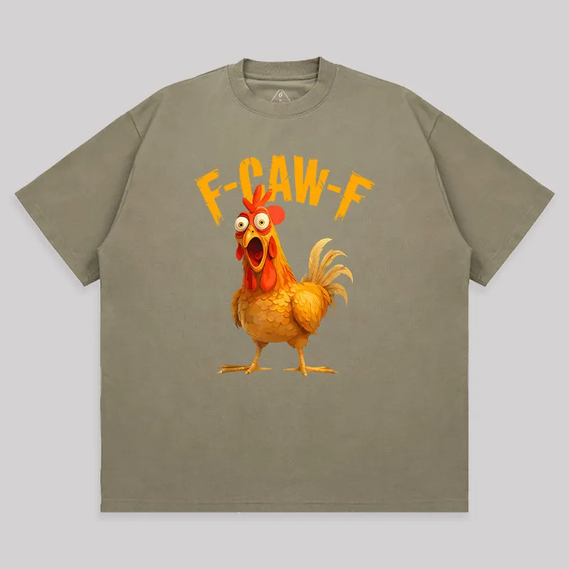 F-Caw-F Unisex Oversized T-shirt - Image 4