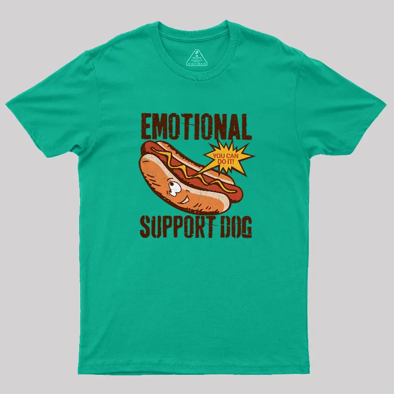 Emotinal Support Dog Geek T-Shirt - Image 7