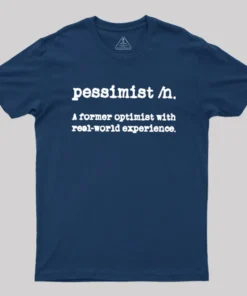 Alternative view of Pessimist Definition Geek T-Shirt