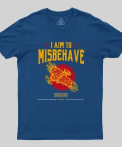I Aim to Misbehave Geek T-Shirt