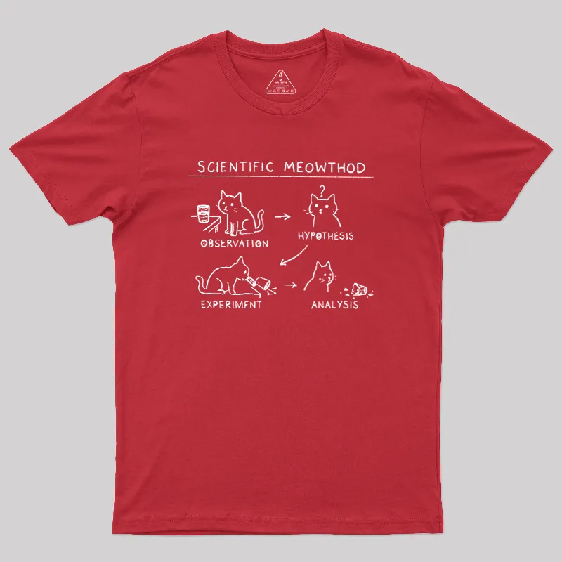 Scientific Meowthod Geek T-Shirt - Image 7