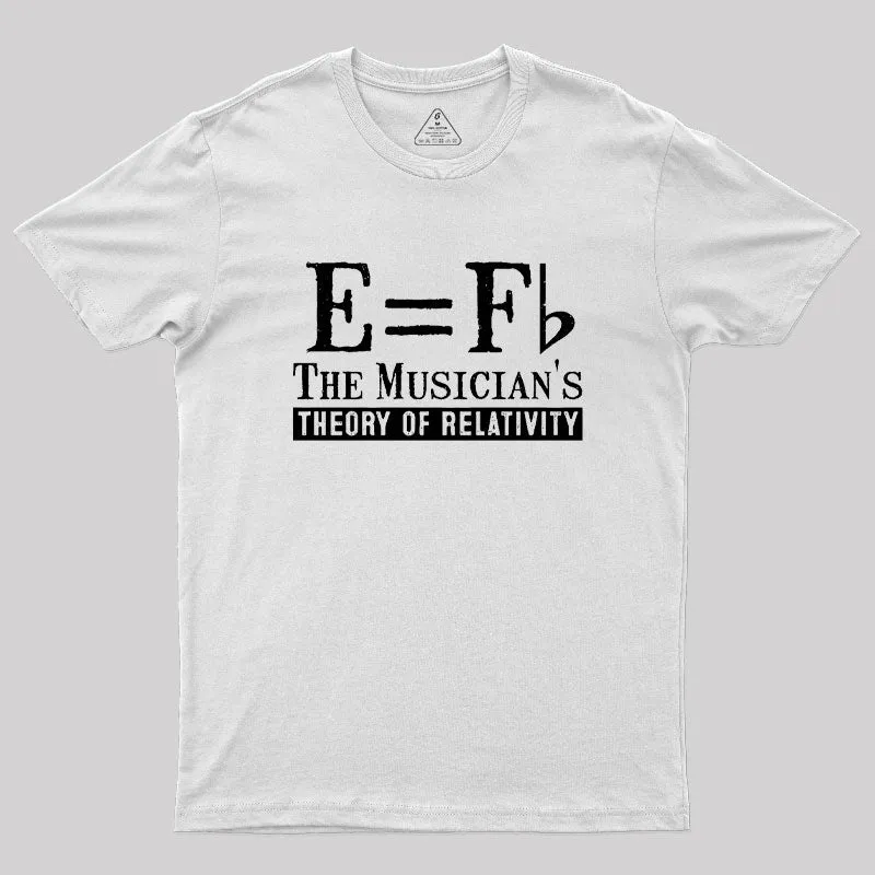 E Equals F Flat Theory Of Relativity Geek T-Shirt - Image 11