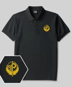 Brotherhood of Steel Geek Embroidered Polo Shirt