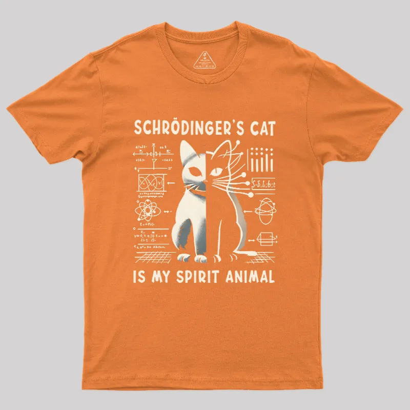 Schrodinger's Сat Science Nerd T-Shirt - Image 5