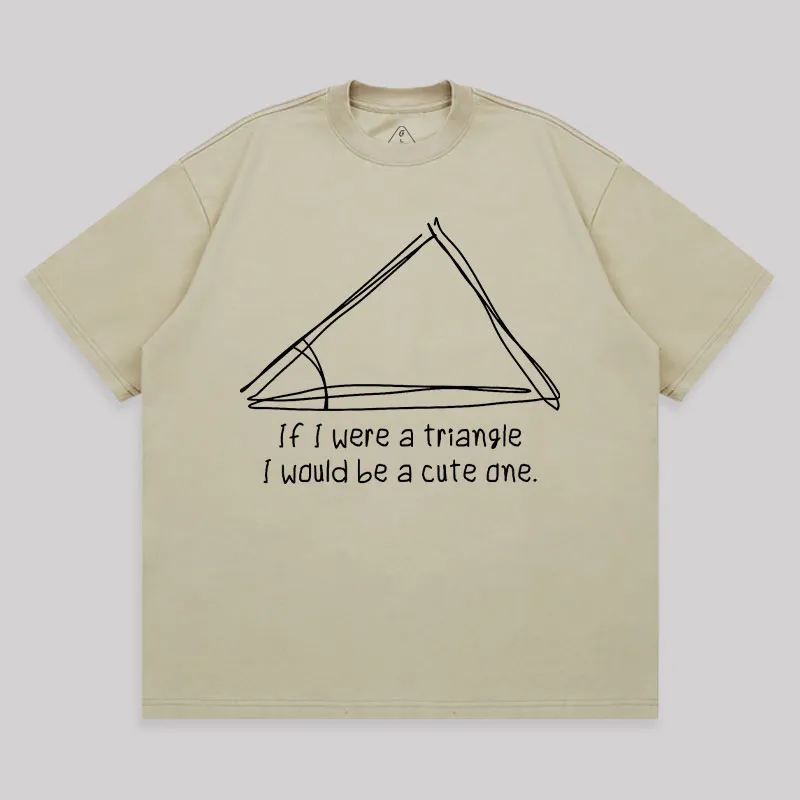 A Cute Triangle Unisex Oversized T-shirt - Image 8