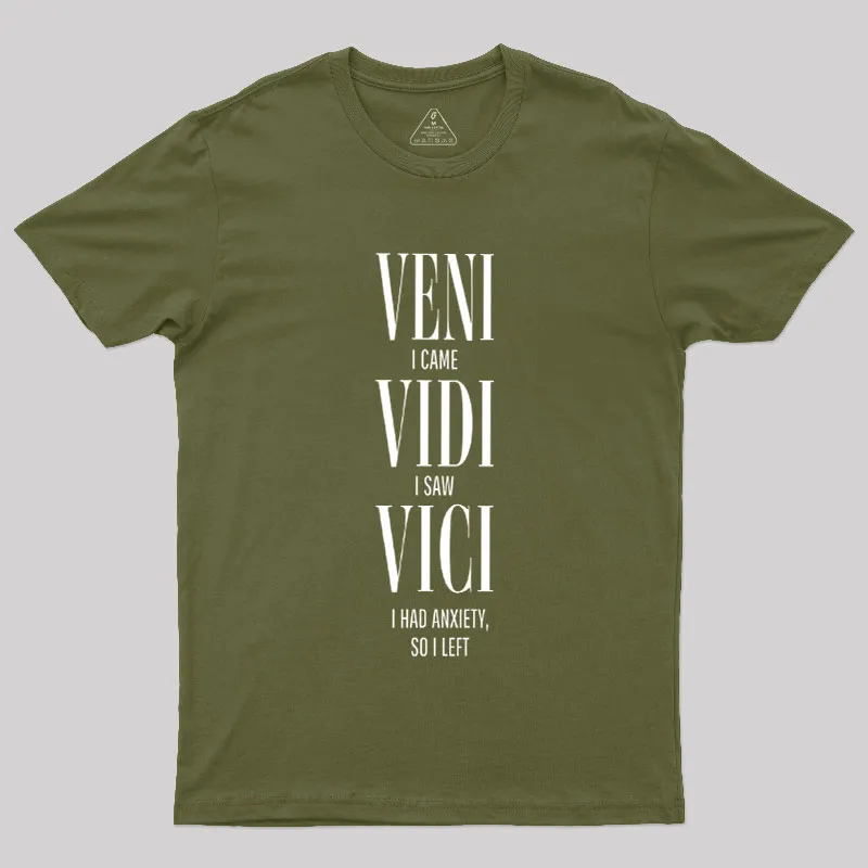 Veni Vidi Vici Geek T-Shirt - Image 3