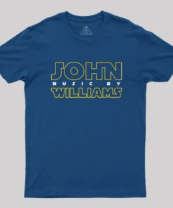 Alternative view of Music by John Williams Scifi Geek T-Shirt