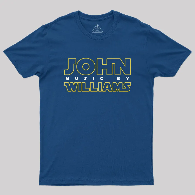 Music by John Williams Scifi Geek T-Shirt - Image 2