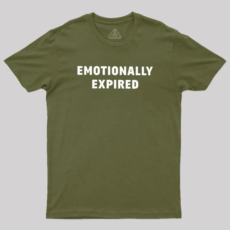 Emotionally Expired Geek T-Shirt - Image 3