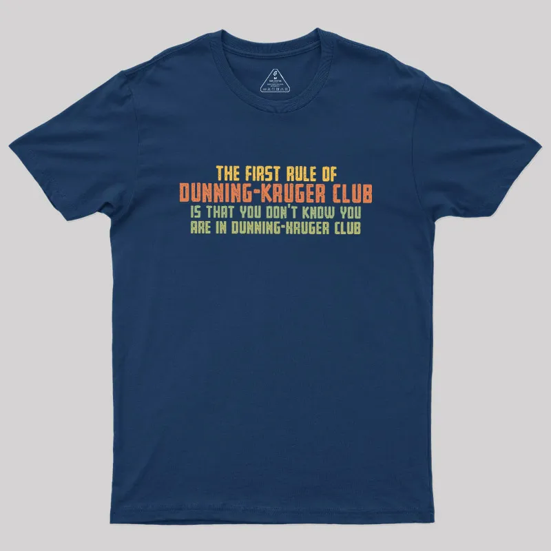 Dunning Kruger Club Geek T-Shirt - Image 2