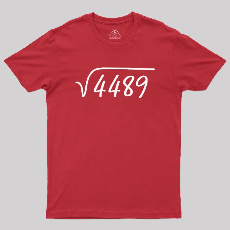 67 Meme Square Root Geek T-Shirt - Image 5
